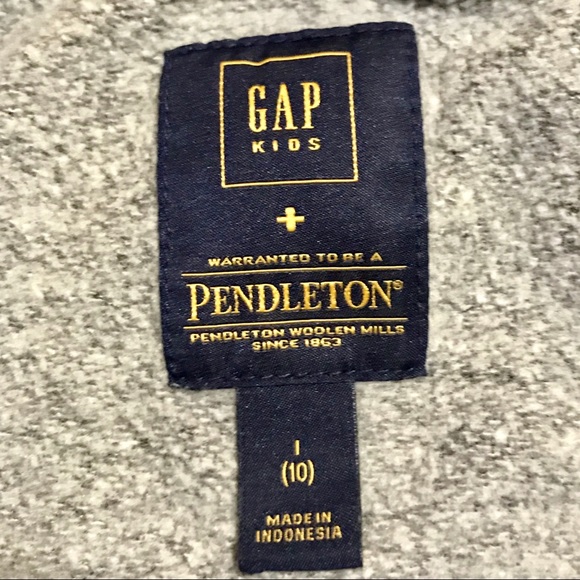 Gap Kids X Pendleton Plaid Wool Blend Sweater 10 - Picture 3 of 4